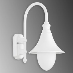 LCD Miranda outdoor wall light, white