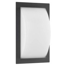 LCD Ivett LED outdoor wall light, graphite, motion detector