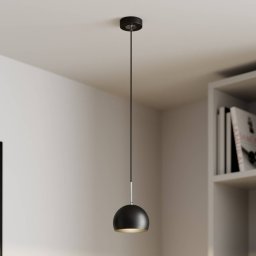 Luminex COOL pendant light, black, Ø 15 cm, metal