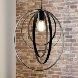 Luminex Ringo pendant light, 1-bulb, black