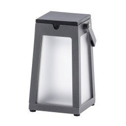 Les Jardins Tinka LED solar lantern portable, grey
