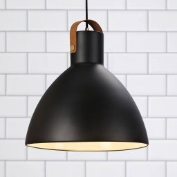 Markslöjd Hanging lamp Eagle with metal shade Ø 35 cm black