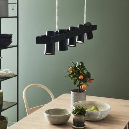 Markslöjd Torino hanging light, black