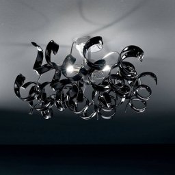 Metallux Modern ceiling light ASTRO, 3-bulb, black