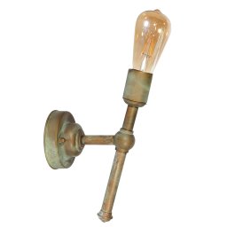 Moretti Luce 3105 wall torch made of brass, slanting