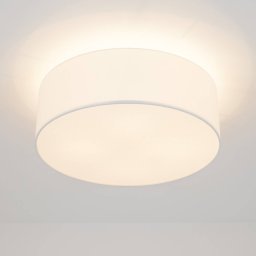 Quitani Gala ceiling light, Ø 50 cm, chintz, white, Ø 50 cm