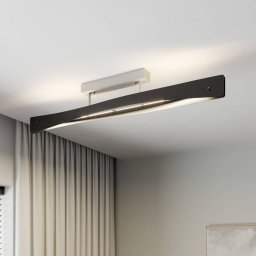 Quitani LED ceiling lamp Lian, black/aluminium