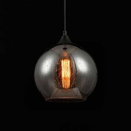 Maytoni Bergen glass pendant light, rain effect Ø 25 cm