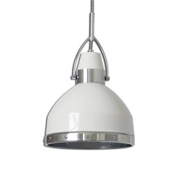 Näve White Britta hanging light in an industrial design
