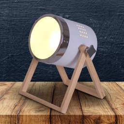 Näve Tim table lamp, white and silver