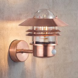 Nordlux Wall lamp BLOKHUS Sensor copper