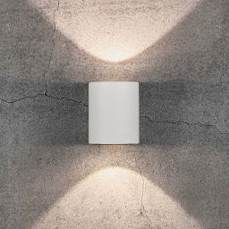 Nordlux Canto 2 LED outdoor wall light, 10 cm, white