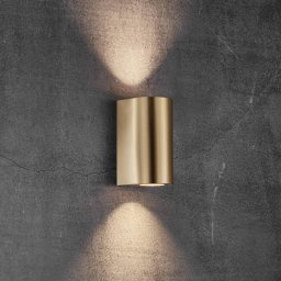 Nordlux Canto Maxi 2 outdoor wall light, brass