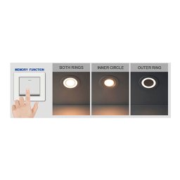 Nordlux Clyde LED recessed ceiling light warm white Ø 8 cm