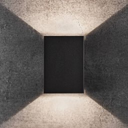 Nordlux Fold LED outdoor wall light, 10 x 15 cm, black