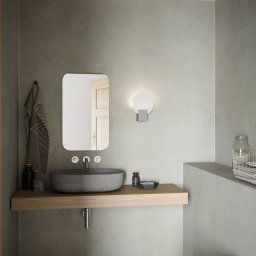 Nordlux Hester LED wall light, IP44, white