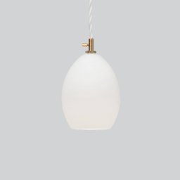 Northern Unika glass pendant light white, small