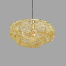 Northern Heat hanging light, brass, Ø 55 cm