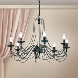 ORION Clara Chandelier Country House Style Eight Bulbs