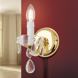 ORION Marie Claire wall light, crystal glass, 1-bulb