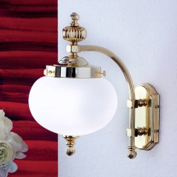 ORION Delia brass wall light, one-bulb