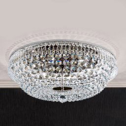 ORION Sherata Ceiling Light Chrome-Edged 55 cm