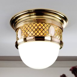 ORION Old Vienna ceiling light, Ø 30 cm, brass