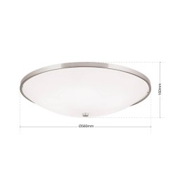 ORION Samira Ceiling Light Versatile 56.5 cm