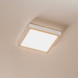 ORION Vika LED wall light, square, white, 18 x 18 cm