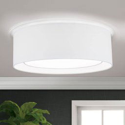 ORION Round fabric ceiling light Antoni in white