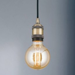 ORION Jailhouse socket hanging light matt brass