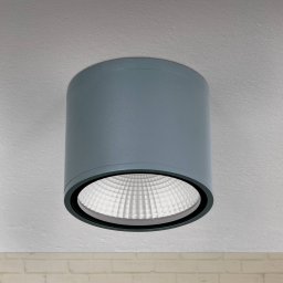 ORION Sputnik LED ceiling spotlight IP65 Ø 14.5 cm black