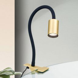 ORION Kurt LED clip-on light, matt brass