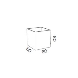Pujol Iluminación Square LED wall light Basic, nickel