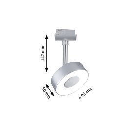Paulmann URail Circle LED spot round in chrome