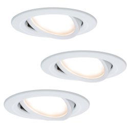 Paulmann Set of 3 LED recessed lights Coin Slim white IP23