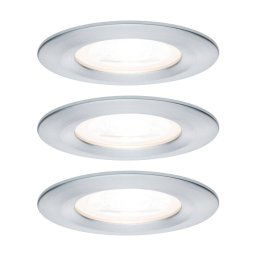Paulmann Nova 3 spots round IP44 dimmable aluminium