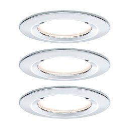 Paulmann Nova 3 spots round IP44 dimmable chrome
