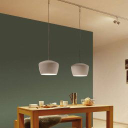 Paulmann lampshade Pom, white, Ø 35 cm, metal