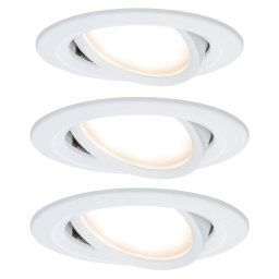 Paulmann Nova LED downlight, pivotable, aluminium
