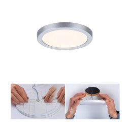 Paulmann Areo LED panel 3,000K round chrome 11.8cm