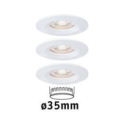 Paulmann Nova mini downlight 3-set IP44 white