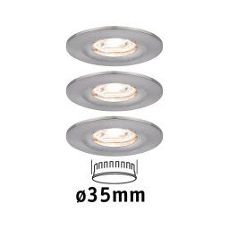Paulmann Nova mini downlight 3-set IP44 iron