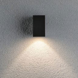 Paulmann Flame wall lamp 1-bulb 10.3 cm anthracite