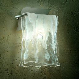 Sil-Lux Aluminium/glass MURANO wall light