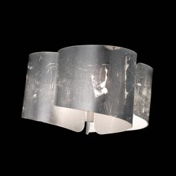 Selène Papiro ceiling light, 3-bulb, silver