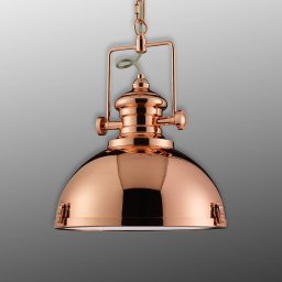 Searchlight Metal pendant light, industrial design, copper-coloured