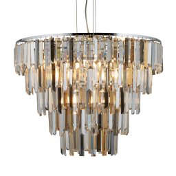 Searchlight Clarissa hanging light with crystals