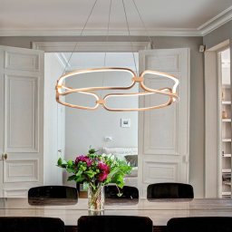 Schuller Valencia Colette LED pendant light, rose gold