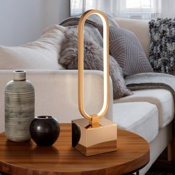 Schuller Valencia Colette LED table lamp attractive design rose gold